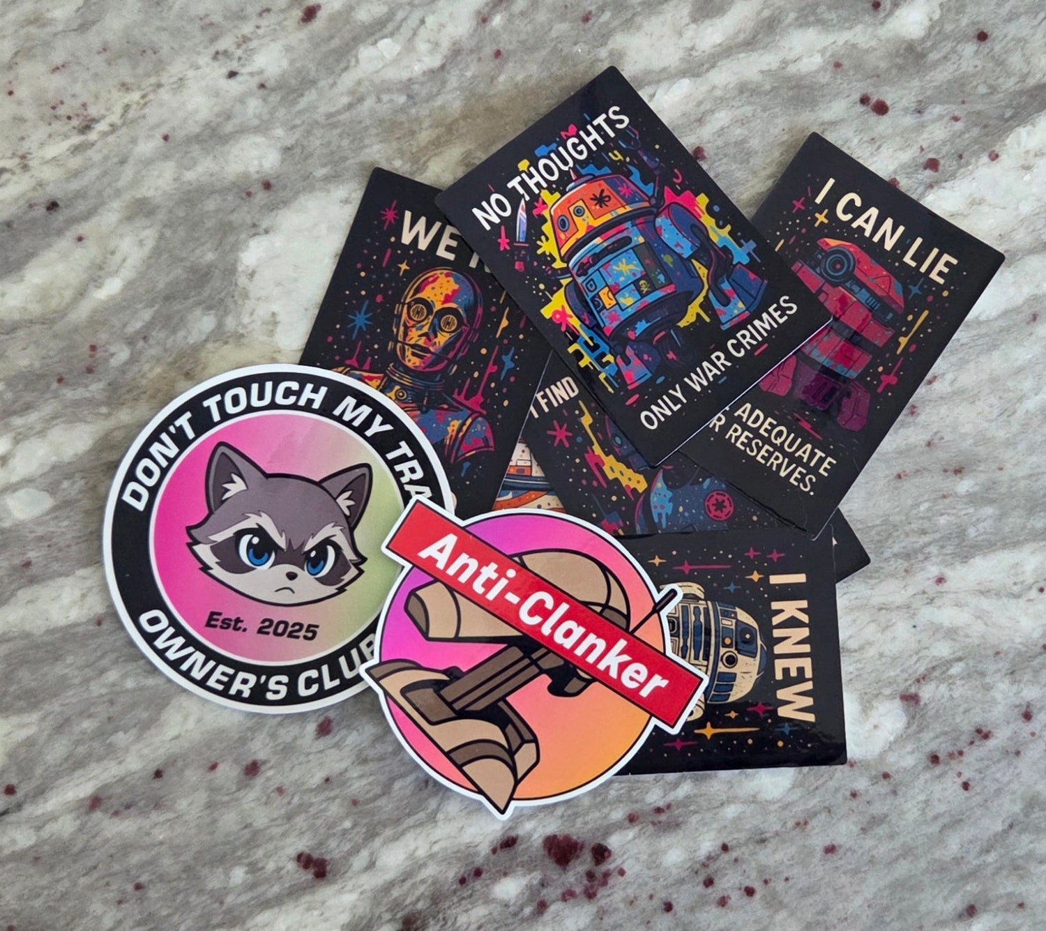 Pop Culture Stickers & Merch