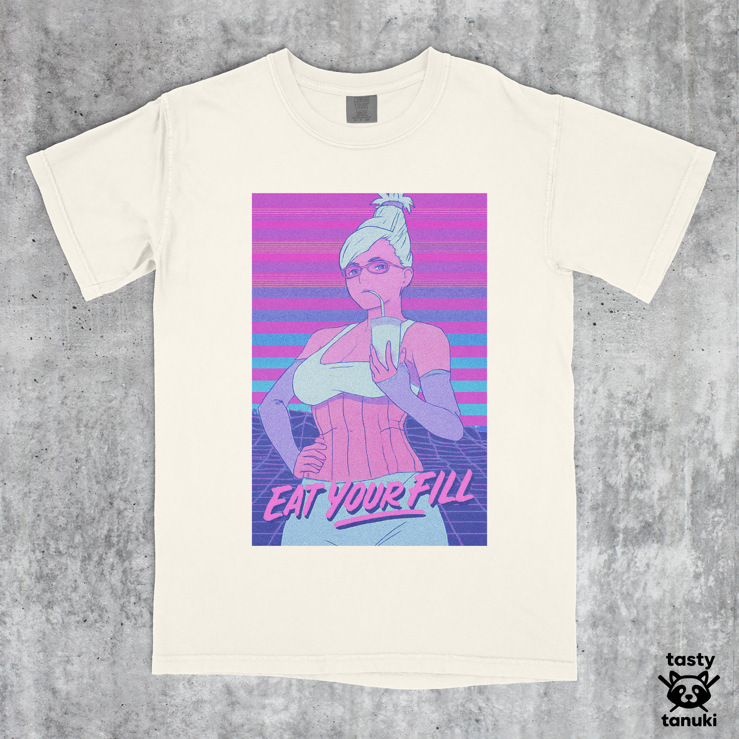 Seiko Ayase "Eat Your Fill" Vaporwave Shirt