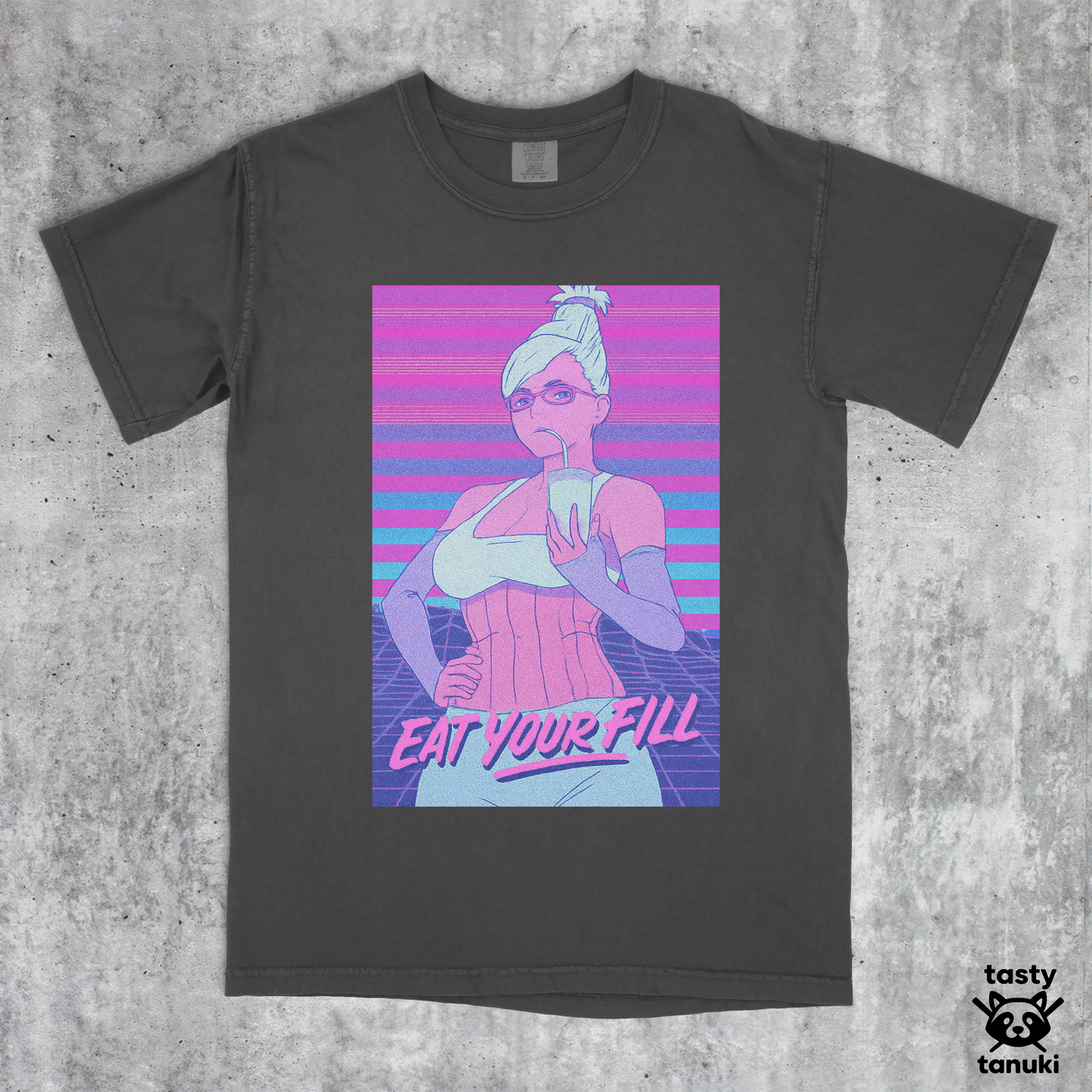 Seiko Ayase "Eat Your Fill" Vaporwave Shirt