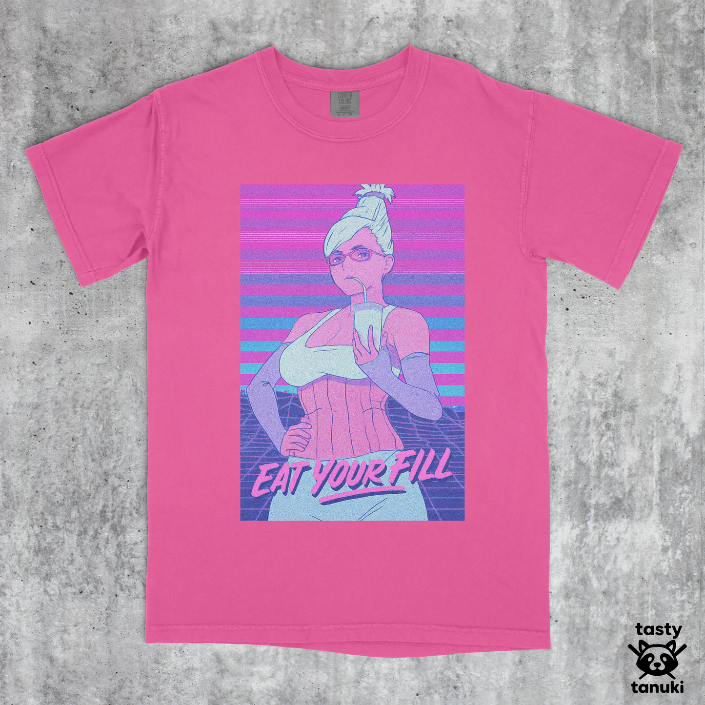 Seiko Ayase "Eat Your Fill" Vaporwave Shirt