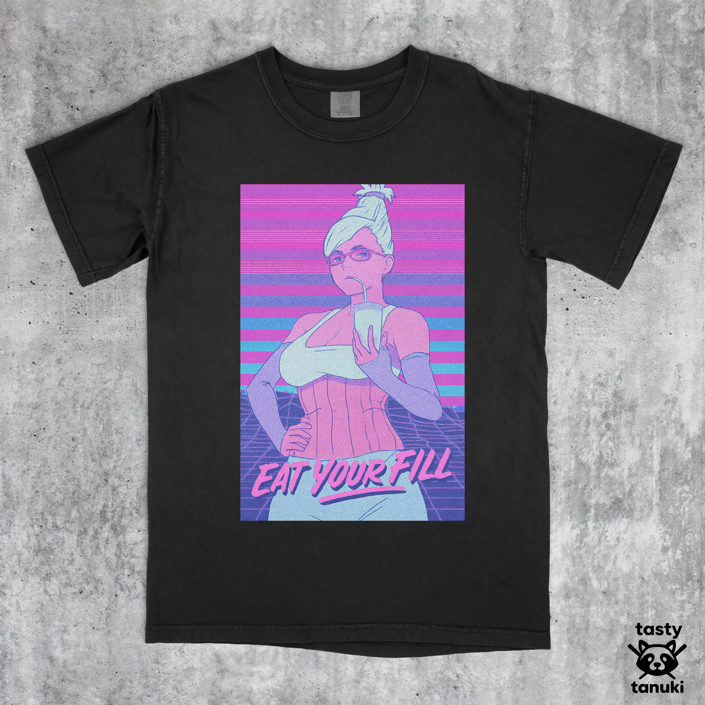 Seiko Ayase "Eat Your Fill" Vaporwave Shirt