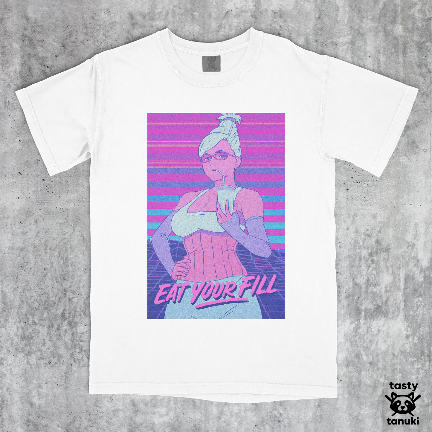 Seiko Ayase "Eat Your Fill" Vaporwave Shirt