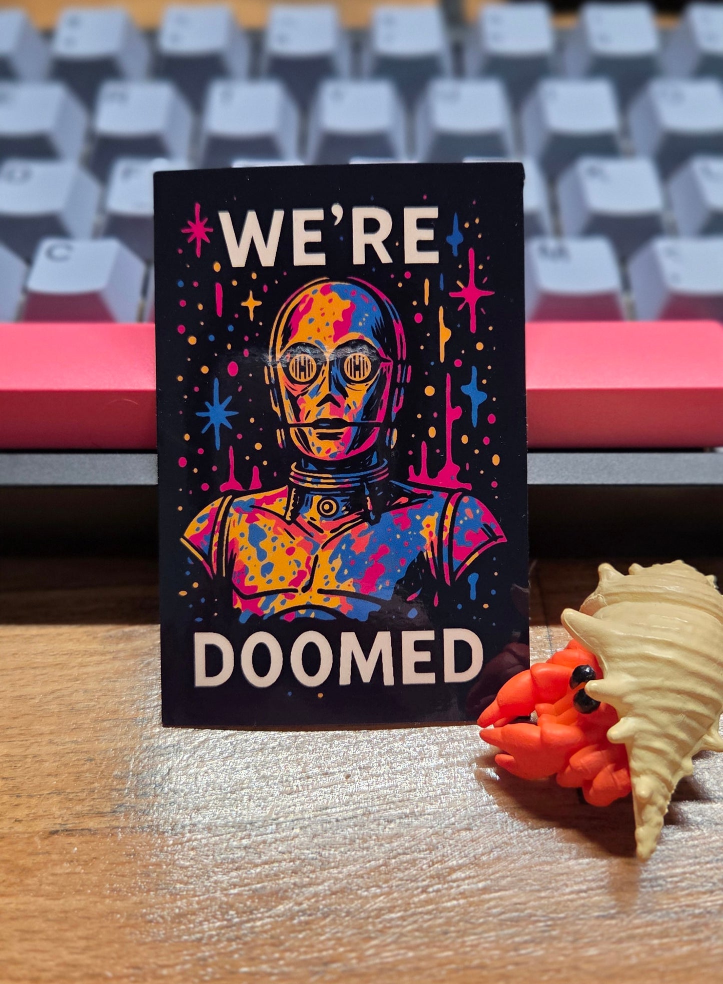 C3P0 "Doomed" Sticker