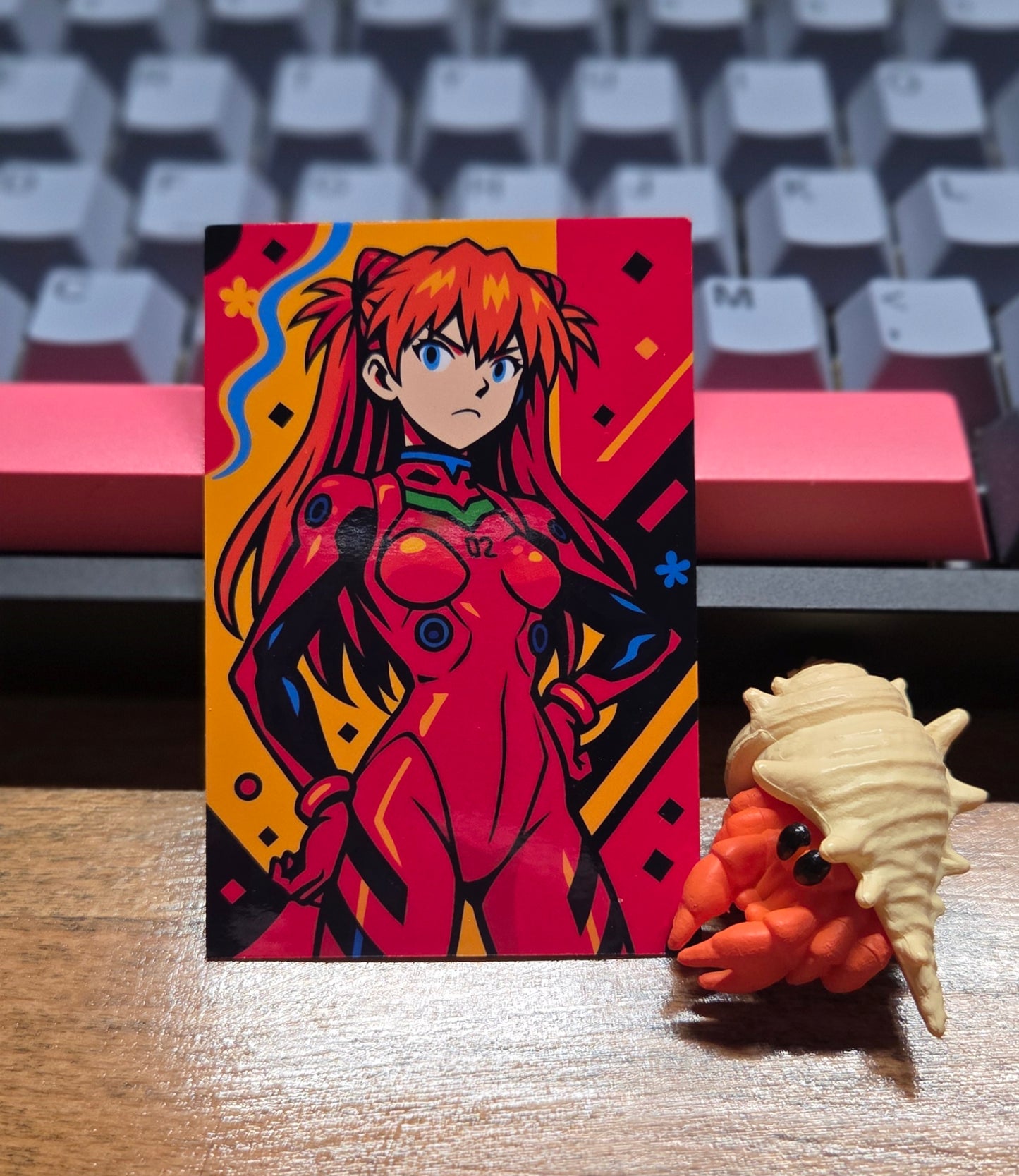 NGE Pop Art Asuka Sticker
