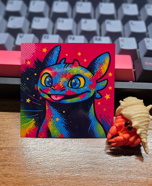 Toothless HTTYD Pop Art Sticker
