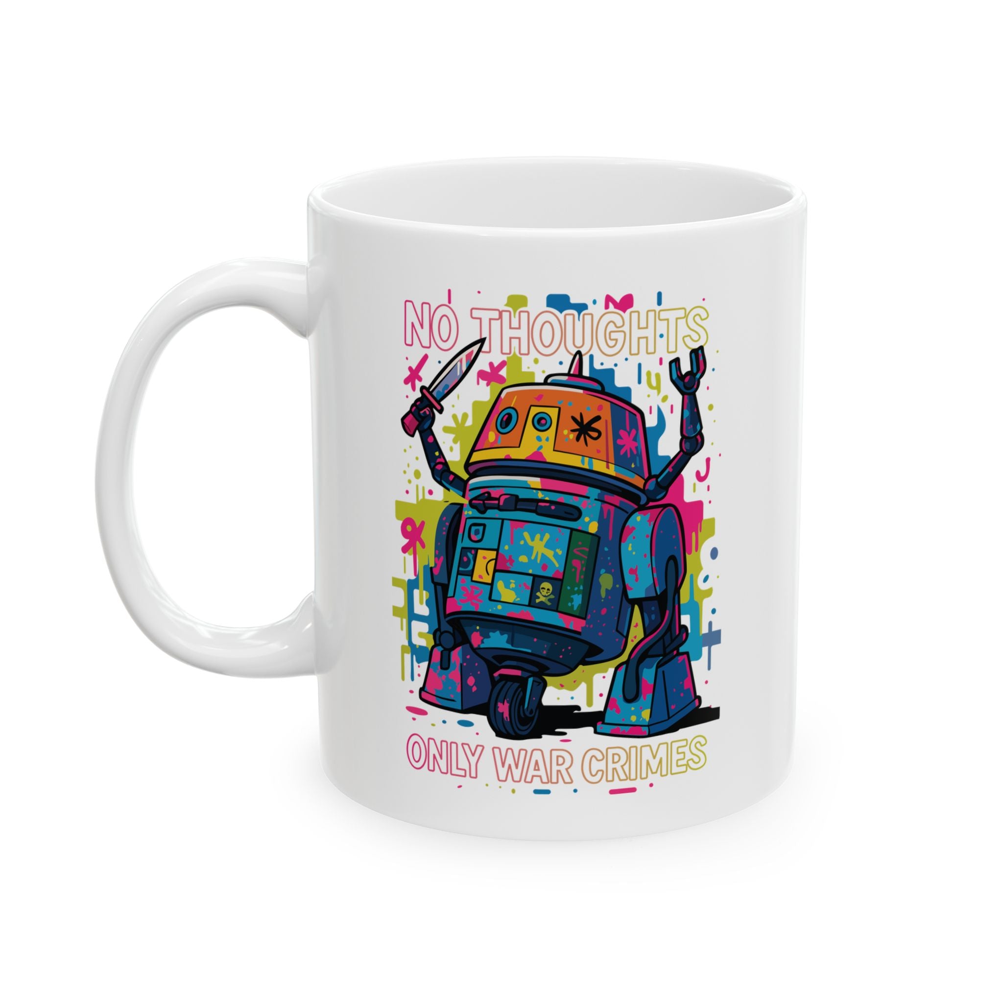 No Thought's War crimes mug