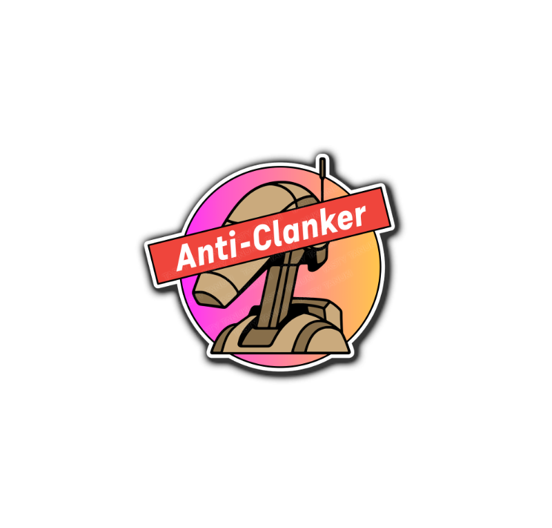 Battle Droid Anti Clanker Sticker