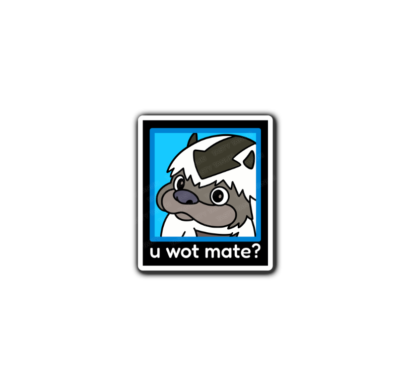 Appa "u wot mate?" Sticker