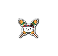 Cat Yakitori Chef Sticker