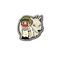 Ghib Wolf Lady Sticker