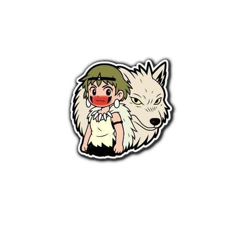 Ghib Wolf Lady Sticker