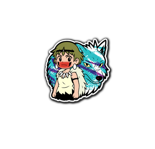 Ghib Wolf Lady Sticker