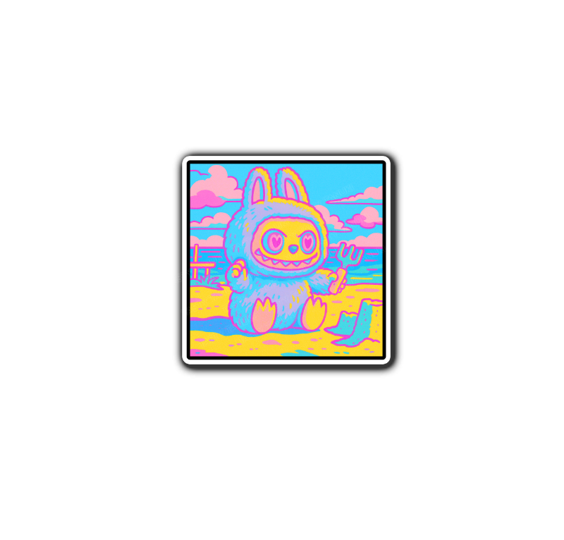 Man Bear Pick Labu Sticker