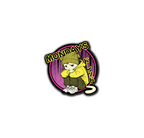 Mondays Nyankuza Cat Sticker